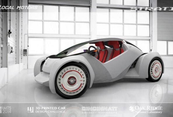 Local Motor's 3-D Printed Car. (source: webmania.co)